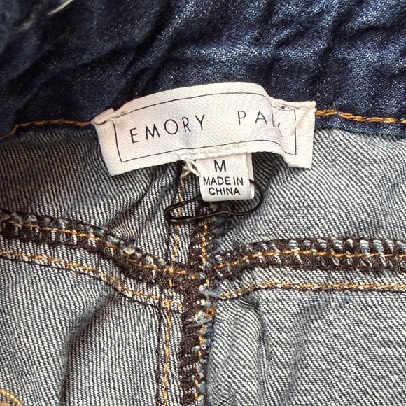 High-Waisted Emory Park Dark Blue Jeans with The Belt - Picture 7 of 8